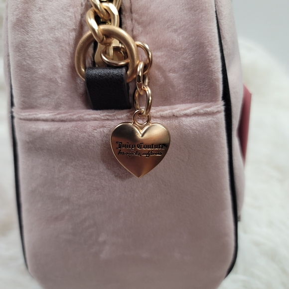 Juicy Couture Retro Vibe Satchel Bowler Ombré Dusty Blush/Chocolate Brand New - Picture 4 of 5